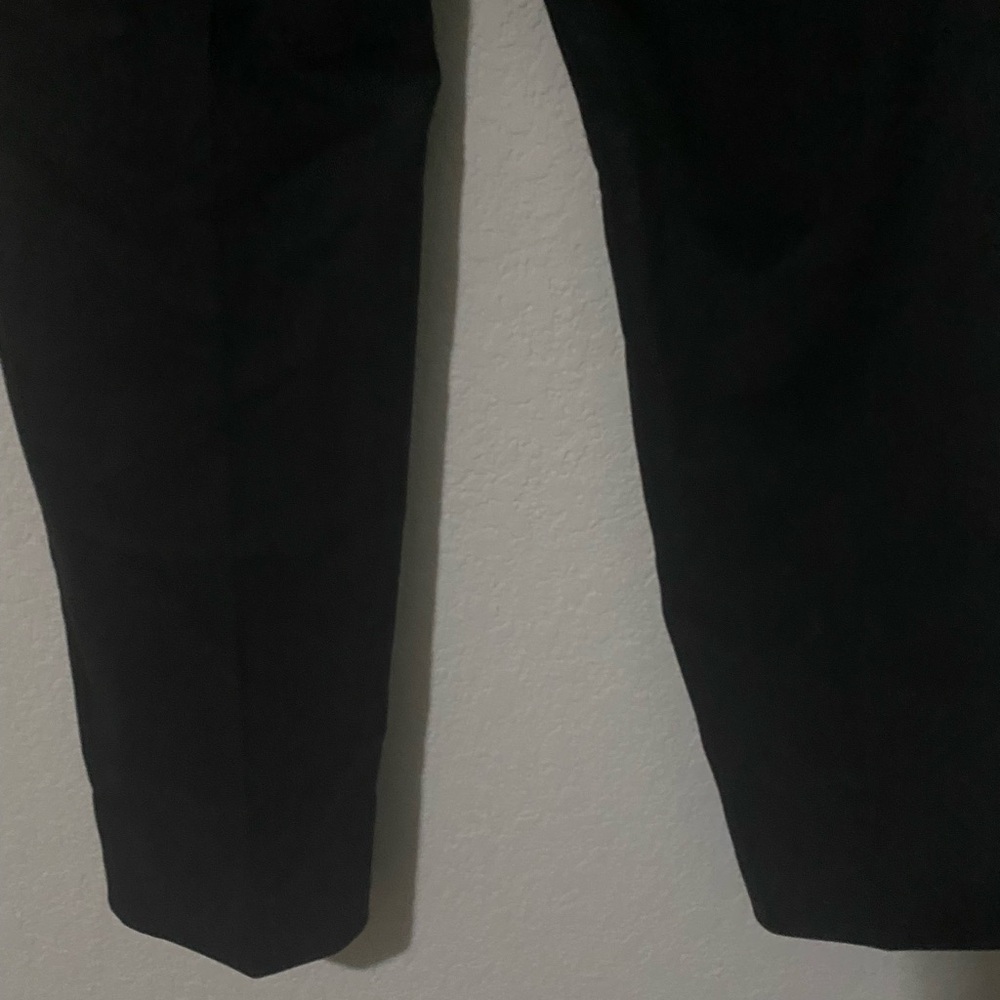 H&M Classic Black Tailored Women’s Regular Waist Flat Front Work Office Pants 10 - Picture 11 of 13